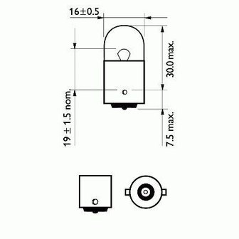 R10W/12V Philips